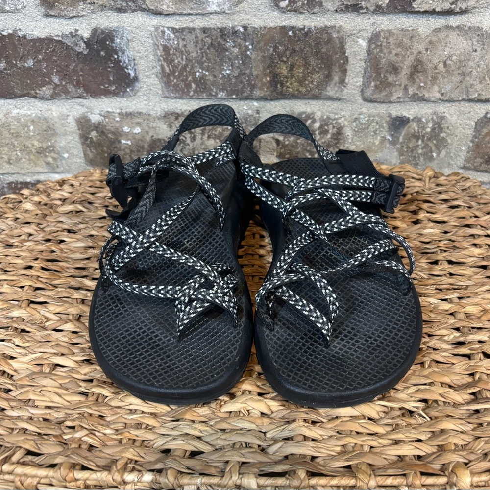 Chaco ZX/2 Classic Black, Olive Green and White Strappy Outdoor Sandals